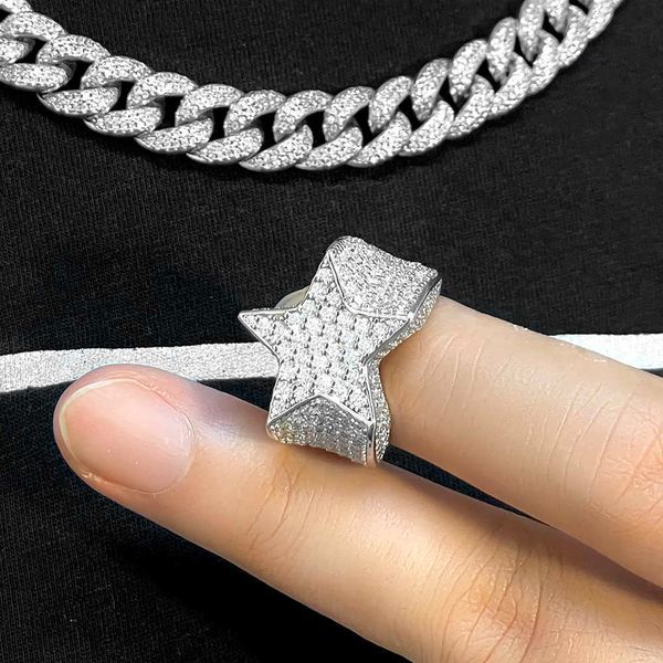 

designer jewelry vvs moissanite jewelry 925 sterling silver moissanite ring for men