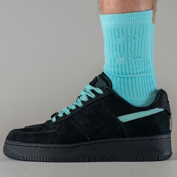 

designer 1 one low men women running shoes sneaker tiffany blue black dz1382-001