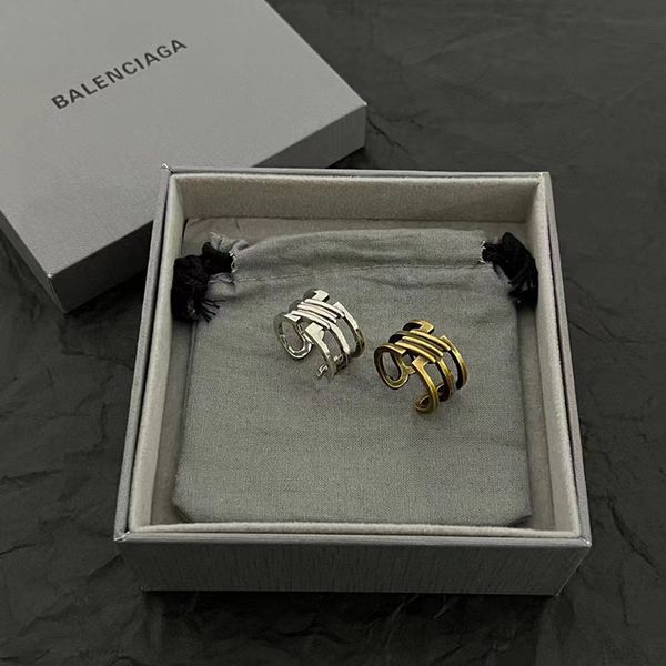 

designer rings luxury rings women rings gold letter women rings designer jewellery fashion party classic love women gifts very nice, Silver