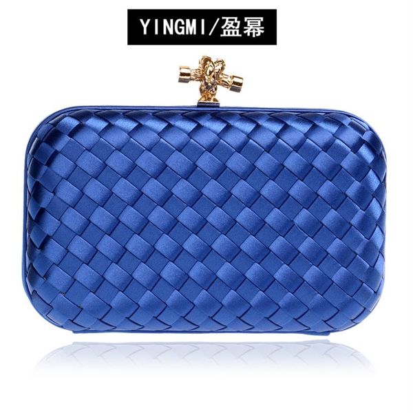 

new women's woven dinner bag banquet handbag evening bags whole255f