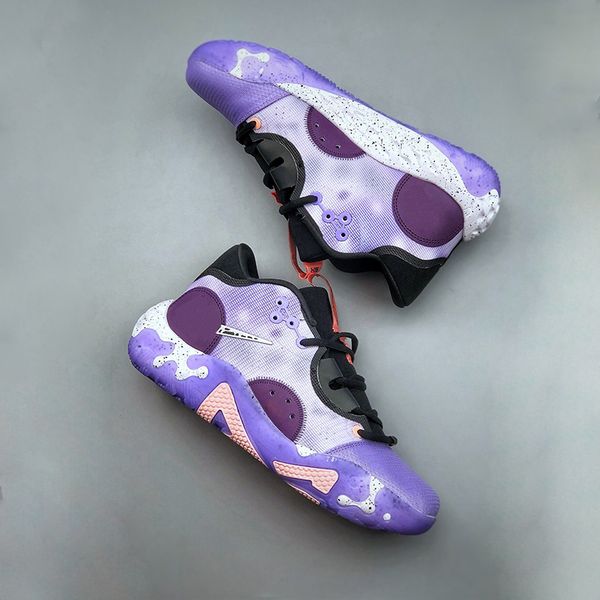 

men's shoes basketball shoes pg5s training sports casual purple 6 generation size 40-46