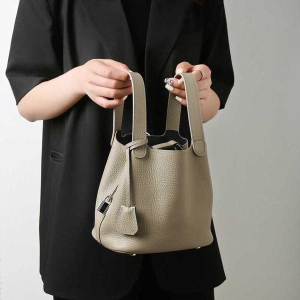 

designer original herms leather women's bag 2023 autumn new layer cowhide shoulder high end atmosphere handbag