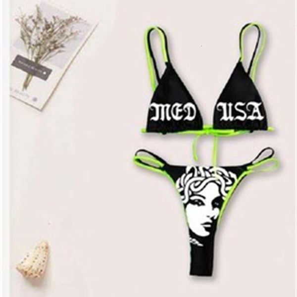 

2023 offset bikini suit women split swimsuit, White;black