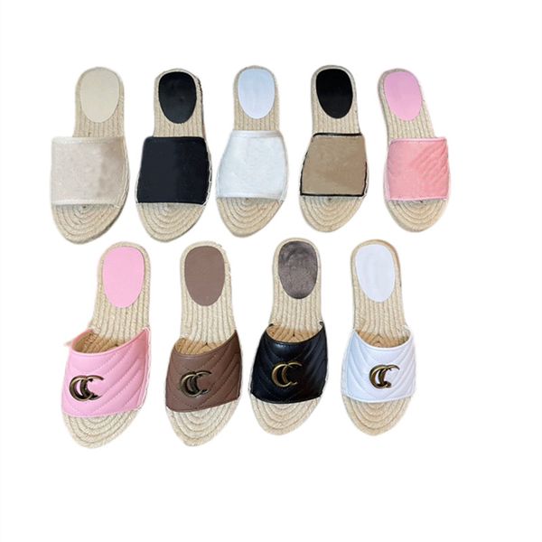 

summer designer women outdoor slippers beach embroidery printed slap-up sandals fashionable luxury leather cotton easeful indoor shoes size, Black