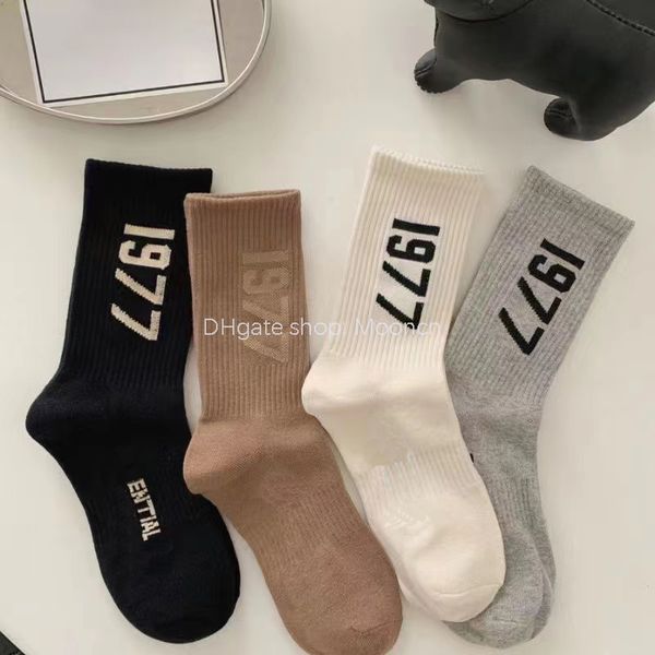 

designer mens womens socks classic ess letter cotton sock fashion brand comfortable sport movement stocking, Black