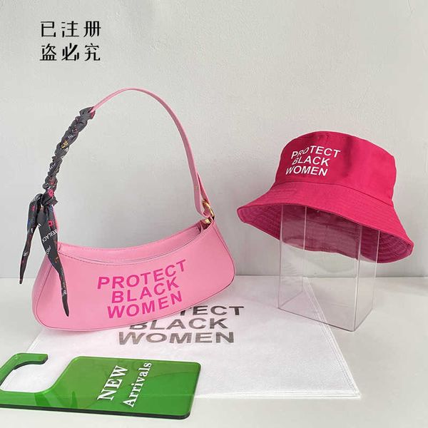 

2023 designer bags womens silk scarf bag one shoulder bags letter print underarm bag, Red;black