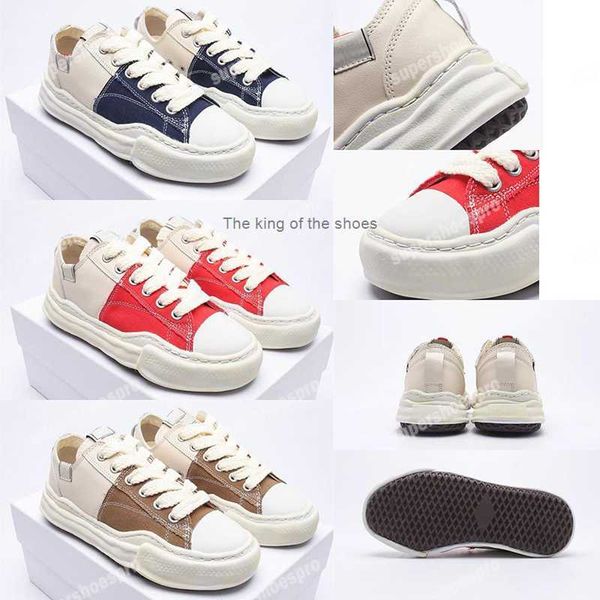 

luxury designer mihara casual shoes women men low-canvas shoe breathable mesh fashion sneakers blakey trainers dissolved sneaker, Black