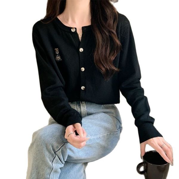 

women's knits tees wicky chance cardigan for women standard casual medium strecth viscose single breasted all season 230308, White