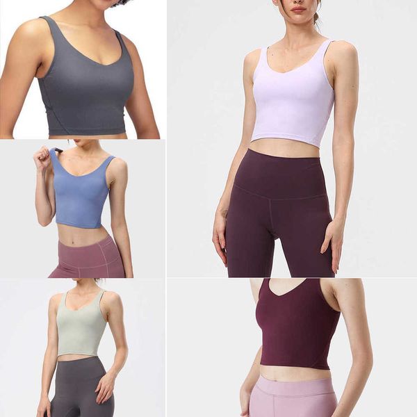 

wholesale fitness clothes u-back stretchy workout gym yoga bras women naked feel soft athletic fitness training sports vest bra outfits