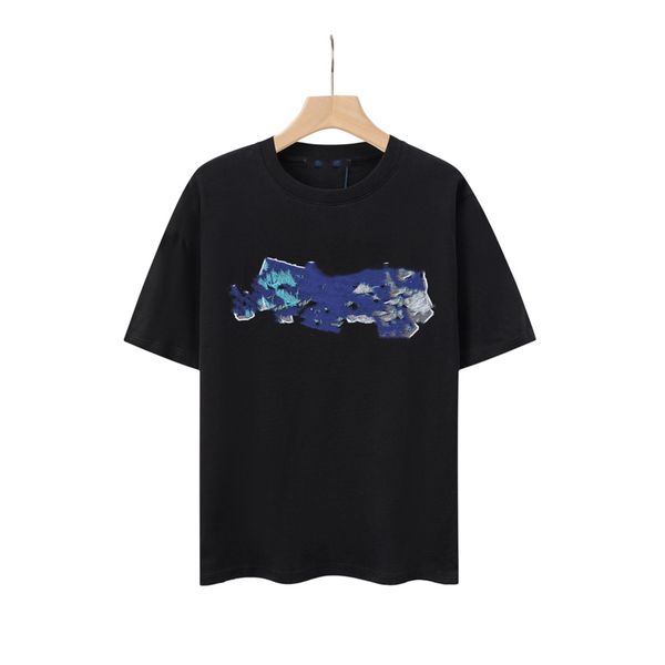 

men's t-shirt 2023 men's t-shirts louiseity fashion cotton soft wrinkle resistant printed letter casual student short sleeve viuto, White;black