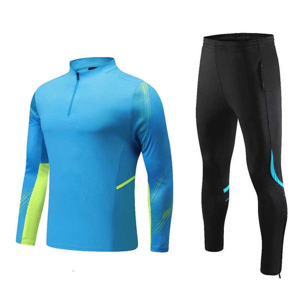 

autumn and winter long-sleeved football suit men's and women's quick-1ying leggings jersey chil1en's long-sleeved pants train
