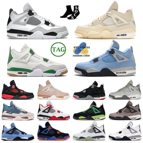 

jmpman 4 s mens womens basketball shoe designer sneakers pine green trainers
