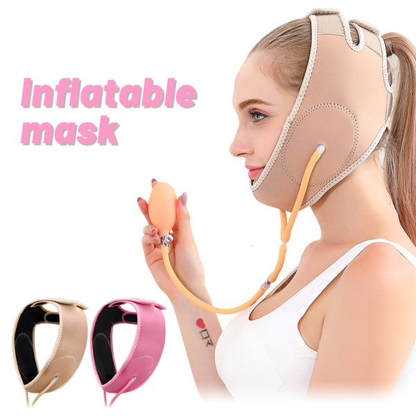 

makeup tools inflatable face slimming band air press lift up belt facelift mask massager vline cheek chin slimming belt face shaper bandage