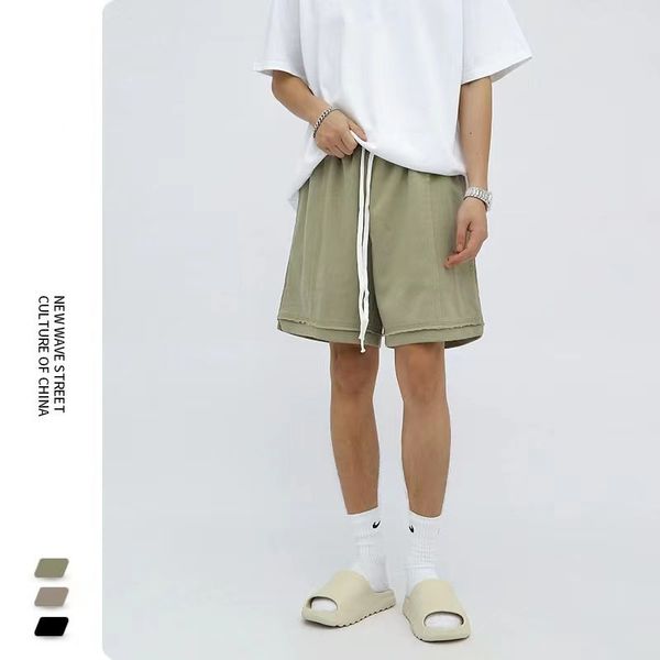 

men's shorts summer for men easy casual cotton gym sports embroidery roupas masculinas streetwear 230308, White;black
