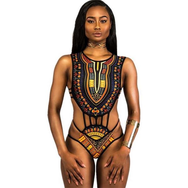 

new swimsuit ethnic style floral multi zip one-piece women's, White;black