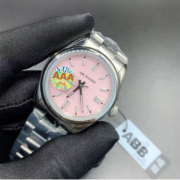 

abb_watches watch automatic mechanical style consumptive watches modern business wristwatch stainless steel watch waterproof day date watche, Slivery;brown