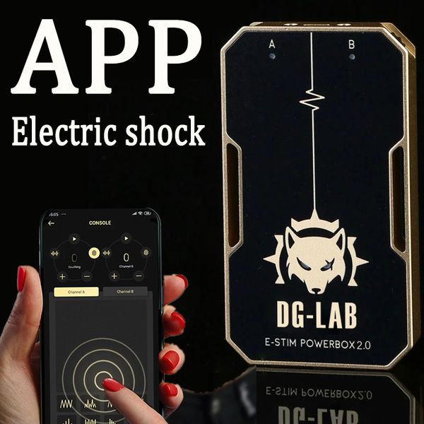 

socks app remote control electro shock dual output host device dg-lab diy power box electro stimulation machine toys clitoris stimulator pen, Black;white