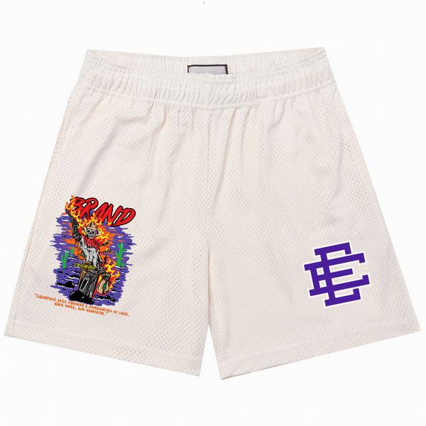 

men's shorts eric emanuel ee basic men shorts classic gym basketball workout mesh summer casual gym sports quick dry 230308, White;black