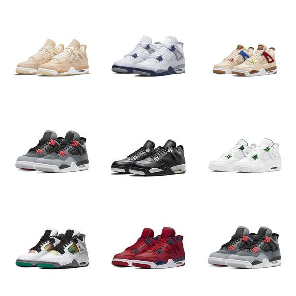 

jumpman 4 basketball shoes men women 4s black cat military black pn dust seafoam university blue red thunder mens trainers sports