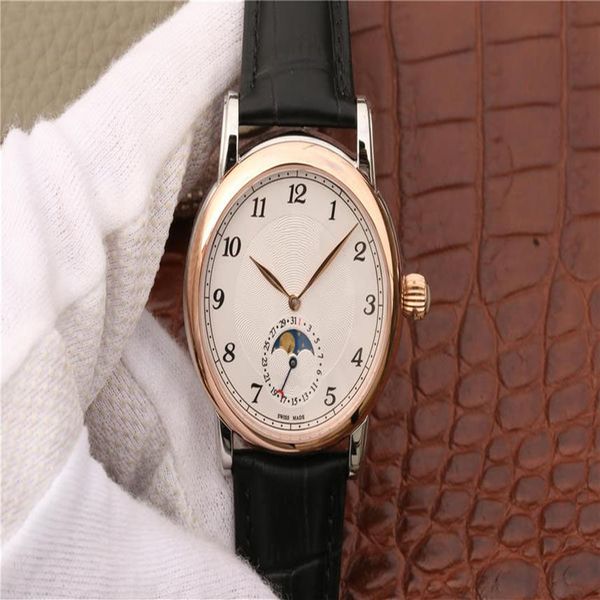 

vf star series u0117580 lunar phase watch for men equipped with imported 9015 modified mb 29 14 28800 vibration frequency309a, Slivery;brown