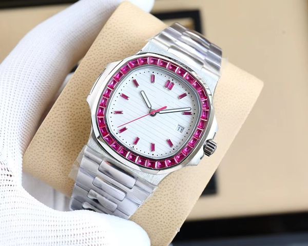 

expensive brand name watch diamond watch automatic man mechanical watch lady mechanical watch steel king, Slivery;brown