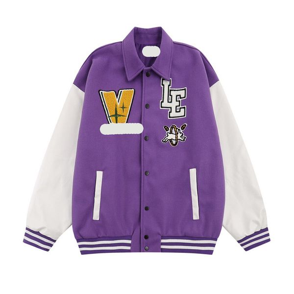 

mens jackets baseball varsity jacket letter stitching embroidery autumn and winter men loose causal outwear coats letters a variety of style, Black;brown