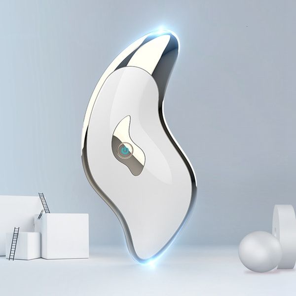 

face care devices microcurrent massager electric guasha scraper board lifting device gua sha plate remove wrinkles skin tool 230307