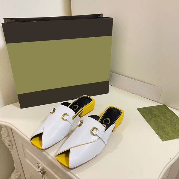 

summer designer slippers square-headed fish-mouth slippers women's middle heel leather sandals, Black