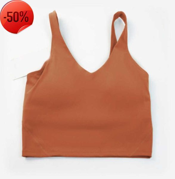 

women's tracksuits bra align yoga sport tanks high impact fitness seamless gym womens active wear workout vest s lu lulus fflulu 2023 m