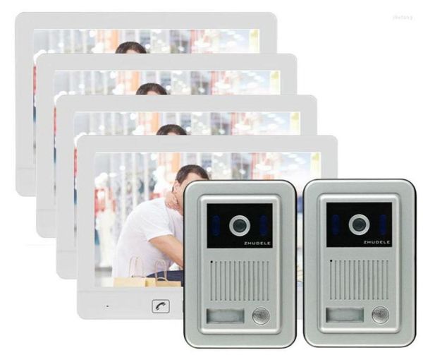 

video door phones zhudele 101quot wired smart ip phone intercom system support cctv camera waterproof unlock monitor2724994
