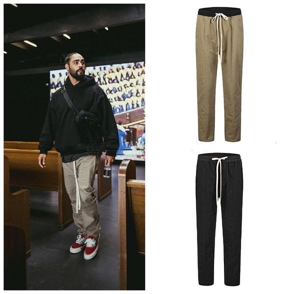 

women s pants s black khaki retro baggy high street mens joggers vintage straight trousers loose casual back pockets sweatpants for men 2303, Black;white