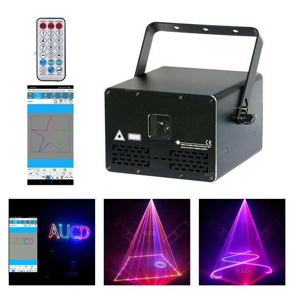 

android phone remote bluetooth app edit program 2w rgb fullcolor dmx animation scan projection laser lights pro ilda dj disco ktv party show