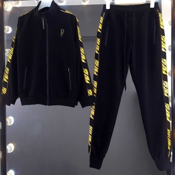 

23ss designer brand tracksuit spring autumn new european american brand fashion temperament casual personality foreign trade export sports s, Gray