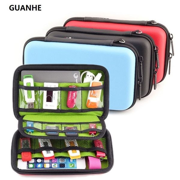 

bag organizer guanhe waterproof hard drive earphone usb flash case digital storage bags organize box pochette disque dur 25 230309, Blue;pink