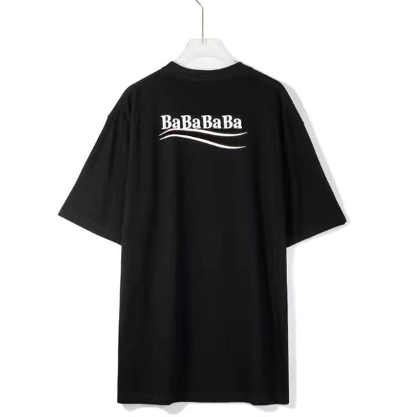 

t shirt men designer shirt letter printing shirts summer women's clothes loose fashion short sleeve cotton breathable streetwear, White;black