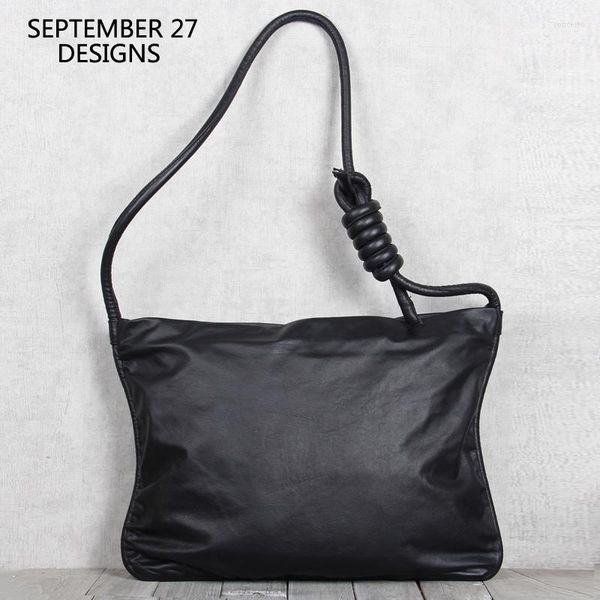 

bag fashion messenger ladies genuine leather handmade luxury men shoulder crossbody handbag casual zipper big capacity bags
