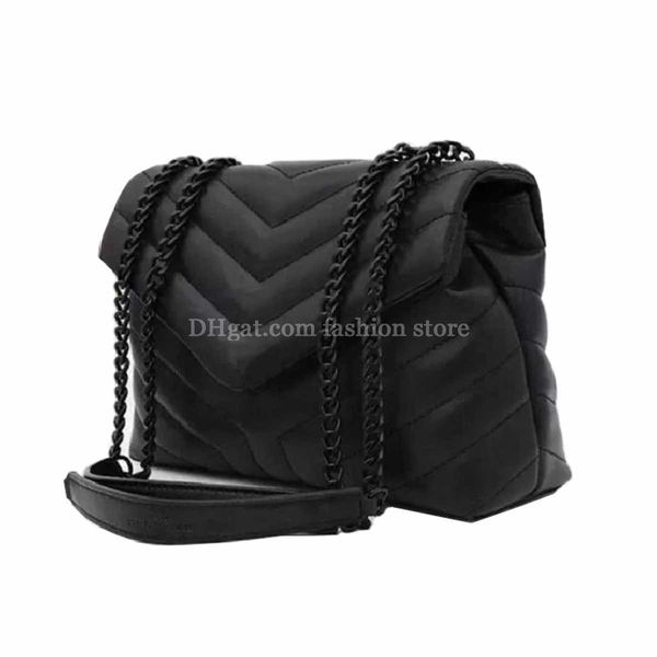 

luxury handbag shoulder bags brand loulou designer seam leather women metal chain clamshell messenger gift box wholesale