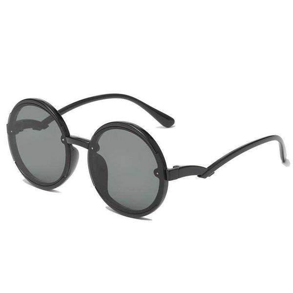 

korean style round two tone kids sunglasses girls cute candy color fashion baby, Blue