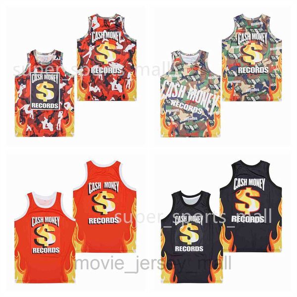 

movie basketball jerseys cash money records jersey black red jersey