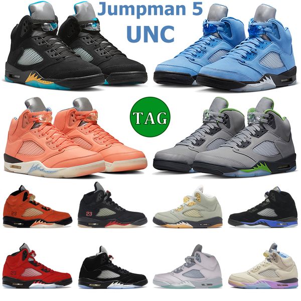 

shoes shoes&sandals jumpman 5 men shoes unc university racer blue aqua crimson bliss green bean raging bull dark concord jade horizon sail s