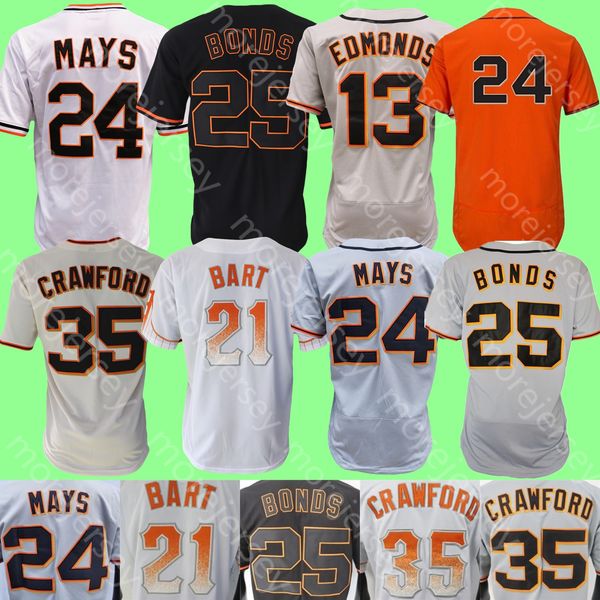 

baseball jersey joey bart logan webb brandon crawford joc pederson mike yastrzemski lamonte wade jr. clark mays bonds haniger jackson kapler, Blue;black