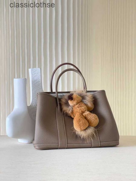 

designer herms garden party bags price bag 2023 leather lady tote layer cowhide large capacit