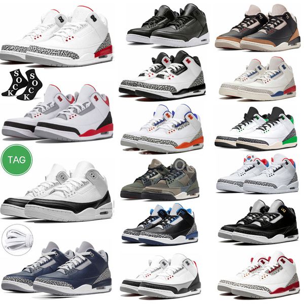 

3 men basketball shoes 3s sneakers fire red cardinal dark iris neapolitan muslin desert elephant black cement gold archaeo brown mens women