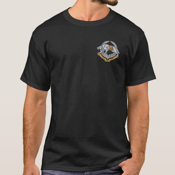 

men's t shirts wolf girded with gold belt ukrainian special operations forces emblem t-shirt. premium cotton short sleeve o-neck mens s, White;black