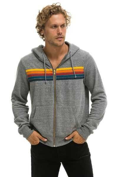 

men's hoodies sweatshirts rainbow stripe splicing long sleeve sweatshirt zipper pocket coat spring autumn casual slim fashion jackets 3, Black