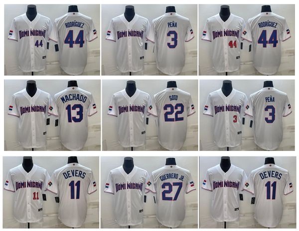 

vladimir guerrero jr. 2023 team dominican republic wbc baseball jersey world baseball classic manny machado juan soto julio rodriguez jeremy, Blue;black