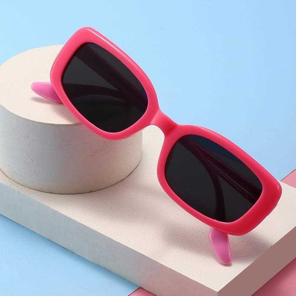

silicone childrens polarized sunglasses square small frame street sbaby, Blue