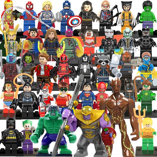 

38pcs/lot minifig r us building blocks toys super heroes anime movie mini figures with accessories gift for kids