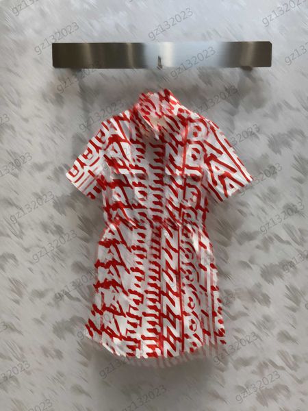 

womens dresses letters print stand collar short-sleeved dress drawstring adjustment waist pocket design casual fashion dresses designer wome, Black;gray