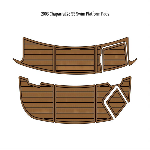

2003 chaparral 28 ss swim platform step boat eva foam teak deck floor pad mat